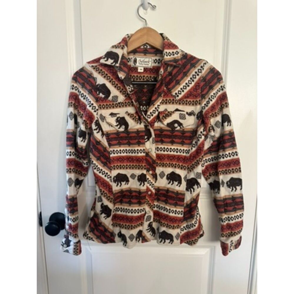 Outback Women's Lorelei Performance Western Buffalo Shirt Size SM